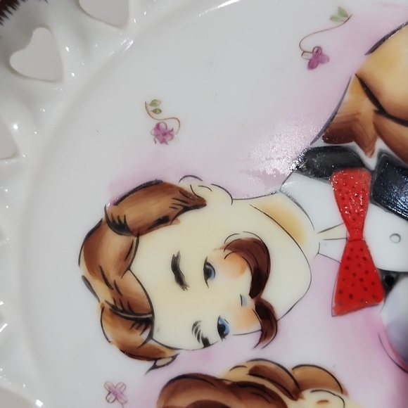 Vintage  Norcrest Japan  Happy  Anniversary  decorative wall plate - Picture 10 of 14